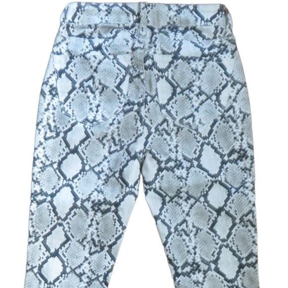 Hammer Animal Print Jeans Mid-Rise Denim Pants Snakeskin Print Size 26 NWOT - Picture 4 of 9